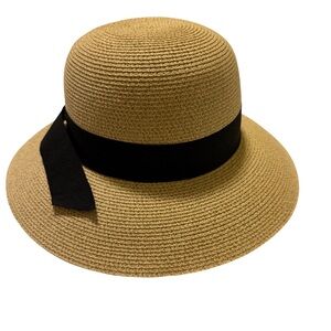 FURTALK Straw Cloche Sun Hat | Wide Brim Beach Hat | Adjustable